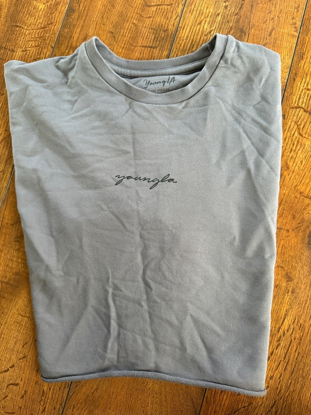 YoungLA Blue Cropped Tee